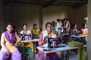 Tailoring training in Rajipur, Chaumala, Nepal